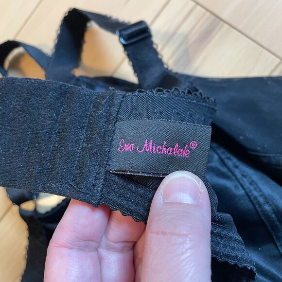 Ewa Michalak Czarny Gładzioch Bra - Size 75J - Picture 4 of 7